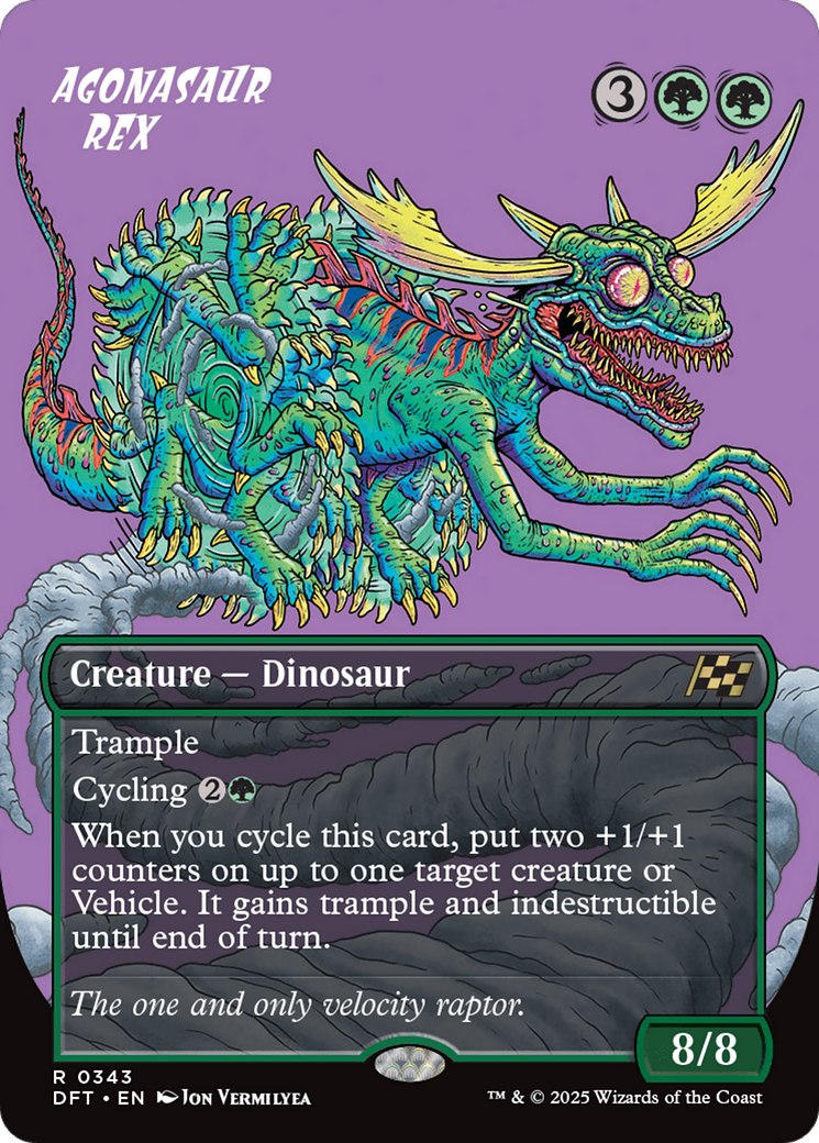 rex cards mtg Agonasaur {Foil} (DFT #343) – EDH Magic Color:Counter Blitz (FINAL FANTASY X) single so unleash her as Black Hole | Unfinity