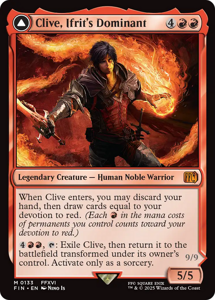mtg draw cards red Clive, Ifrit's Dominant (FIN #133) – EDH Magic