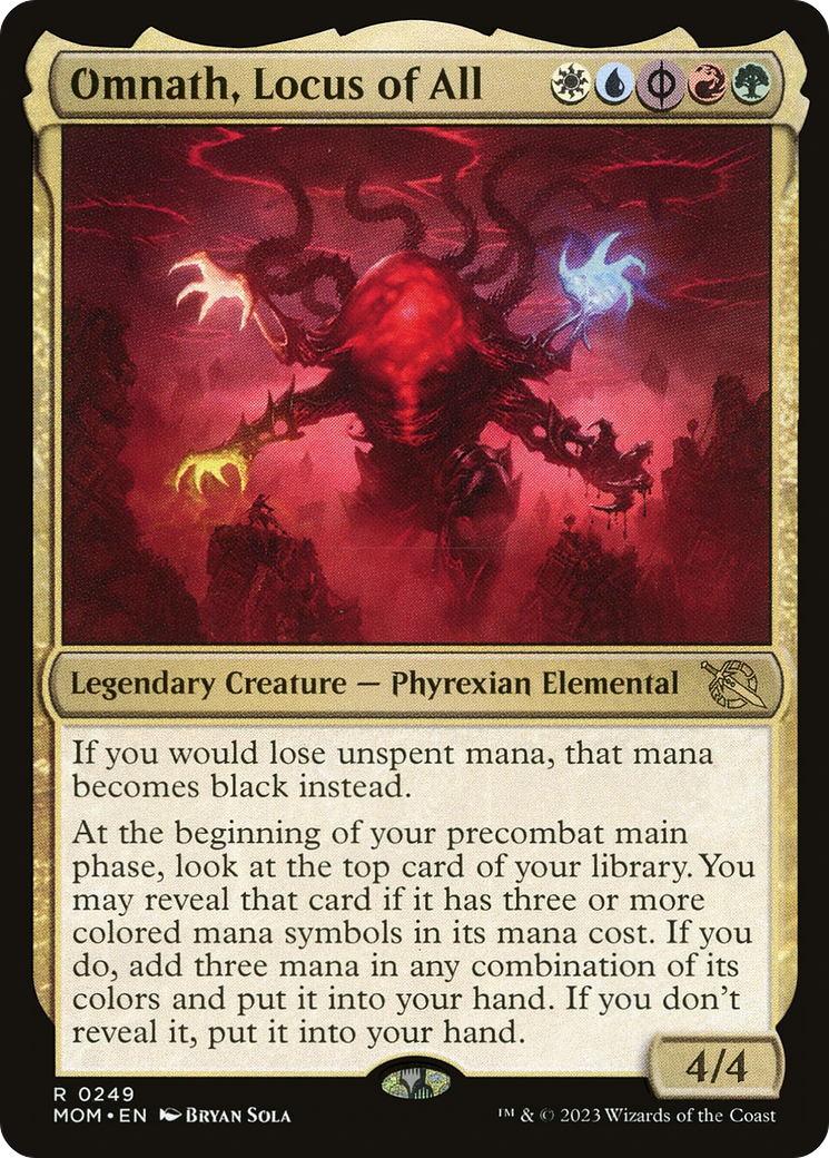 mom mtg cards Omnath, Locus of All (MOM #249) – EDH Magic