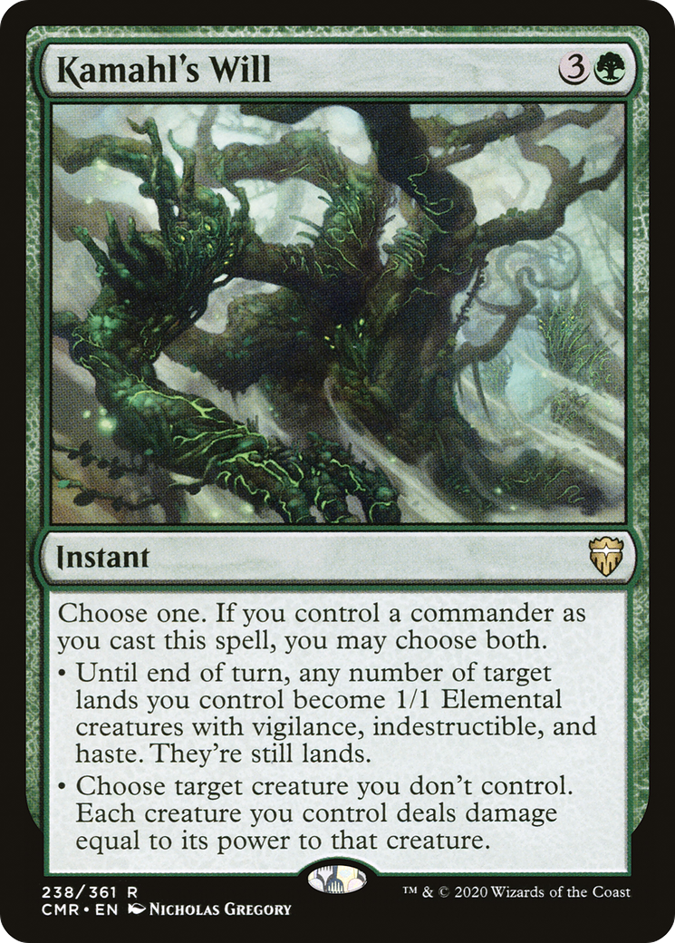 Kamahl's Will (CMR) – EDH Magic