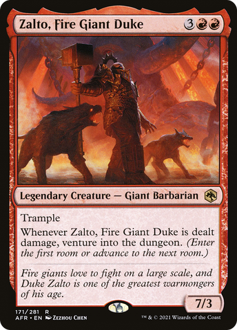 Zalto, Fire Giant Duke (AFR #171)