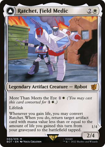 Ratchet, Rescue Racer (BOT #002)