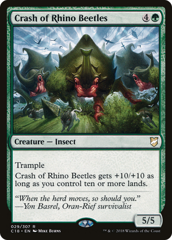 Crash of Rhino Beetles (C18 #029)