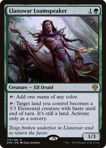 Llanowar Loamspeaker (DMU #170)