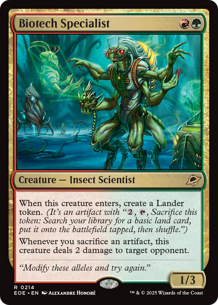 Biotech Specialist (EOE #214)