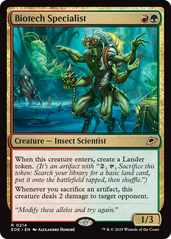 Biotech Specialist (EOE #214)