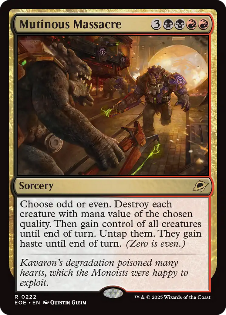 Mutinous Massacre (EOE #222)