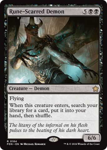 Rune-Scarred Demon (FDN #184)