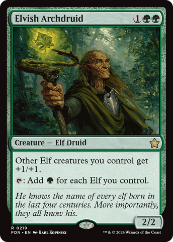 Elvish Archdruid (FDN #219)