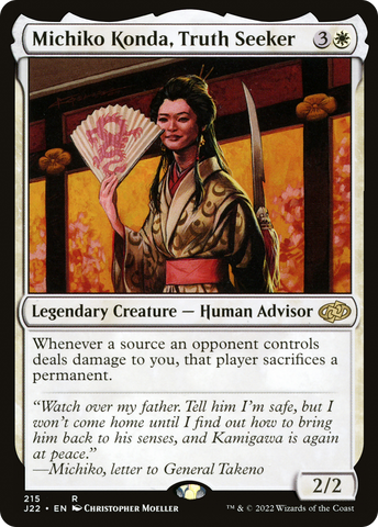 Michiko Konda, Truth Seeker (J22 #215)