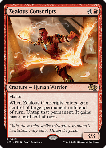 Zealous Conscripts (J25 #143)