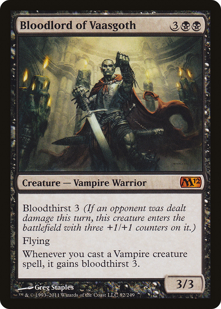 Bloodlord of Vaasgoth (M12 #082)