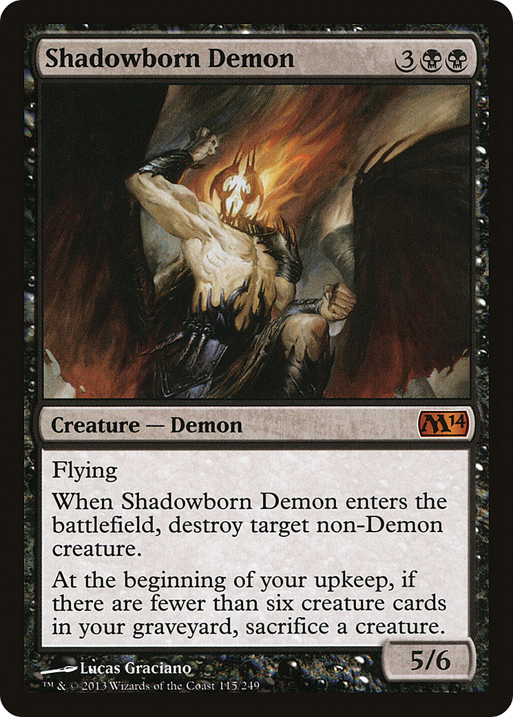 Shadowborn Demon (M14 #115)