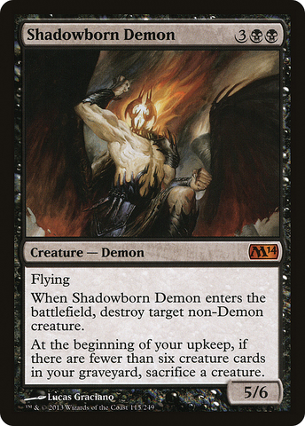 Shadowborn Demon (M14 #115)