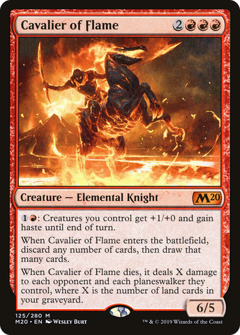 Cavalier of Flames (M20 #125)