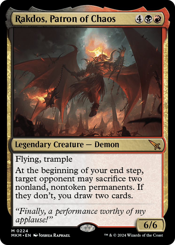 Rakdos, Patron of Chaos (MKM #224)