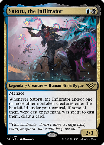 Satoru, the Infiltrator (OTJ #230)