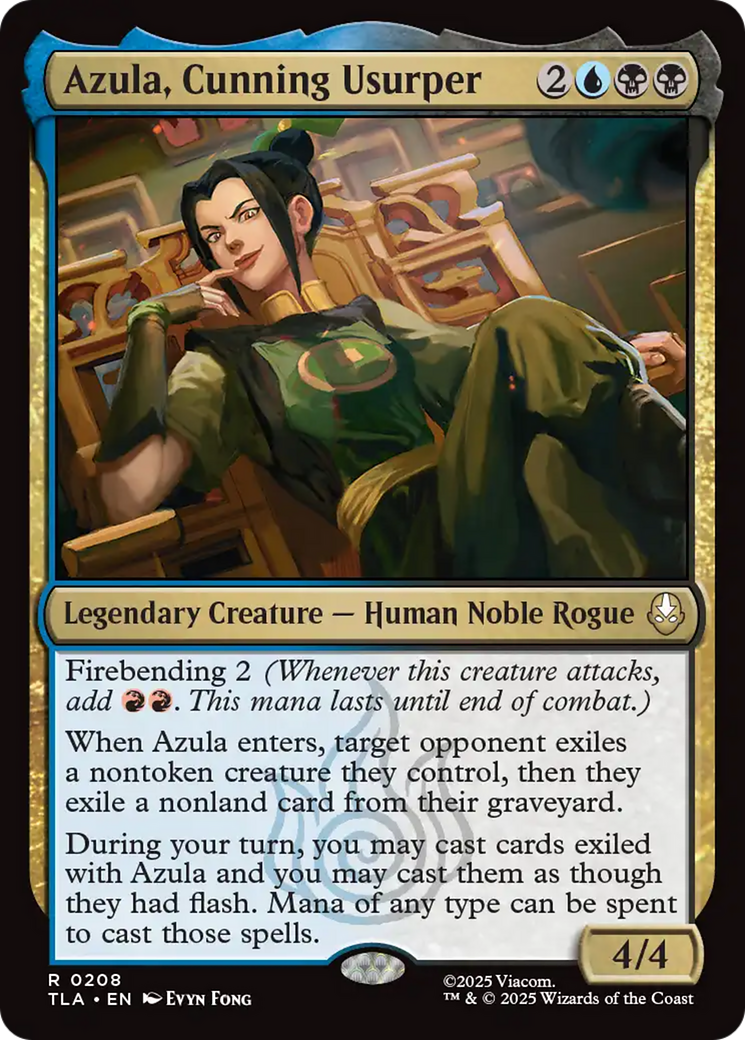 Azula, Cunning Usurper {Foil} (TLA #208)
