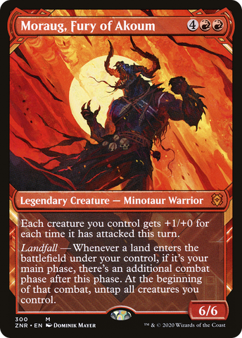 Moraug, Fury of Akoum {Foil} (ZNR #300)
