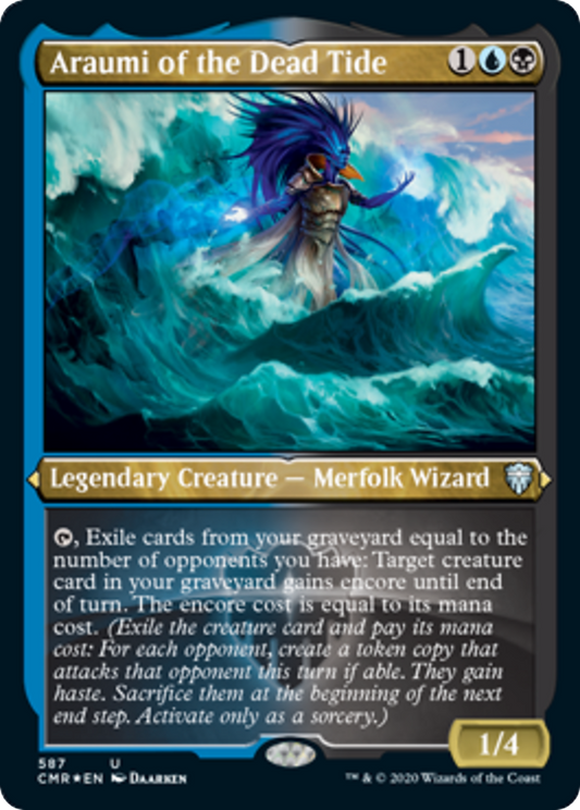 Araumi of the Dead Tide (CMR) (Foil Etched)