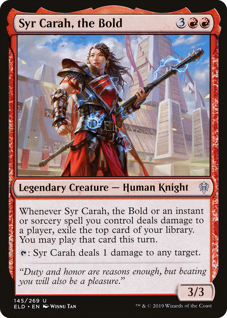 Syr Carah, the Bold (ELD)