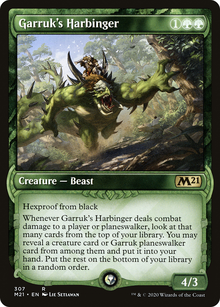 Garruk's Harbinger- Showcase #307 (M21)