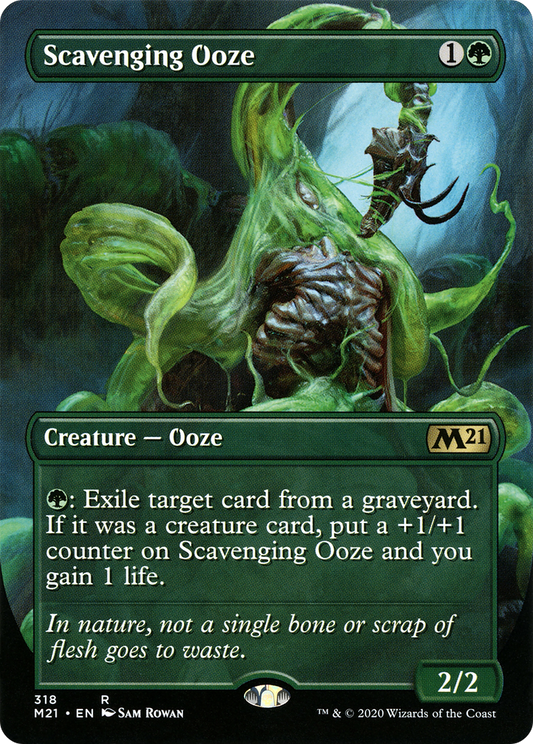 Scavenging Ooze- Alternate Art #318 (M21)