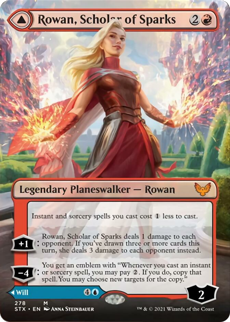 Rowan, Scholar of Sparks // Will, Scholar of Frost- Borderless