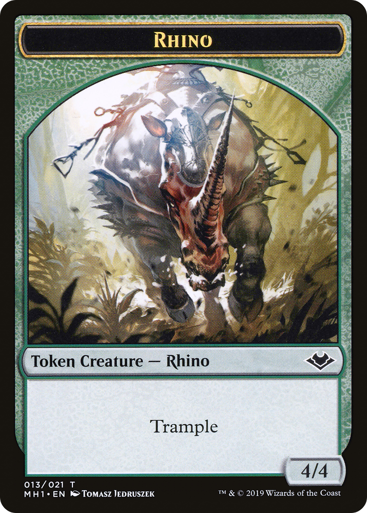 Rhino Token (MH1) (Foil)