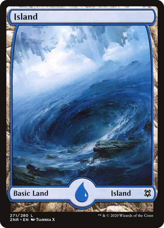 Full-Art Island #271 (ZNR) (Foil)