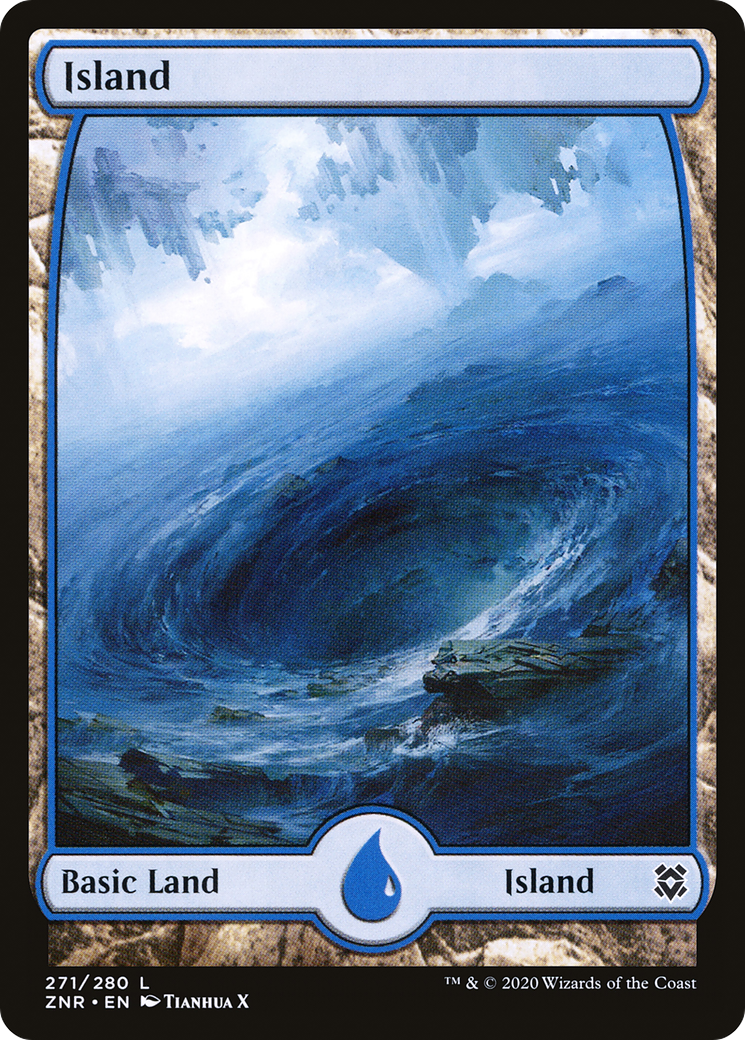 Full-Art Island #271 (ZNR) (Foil)