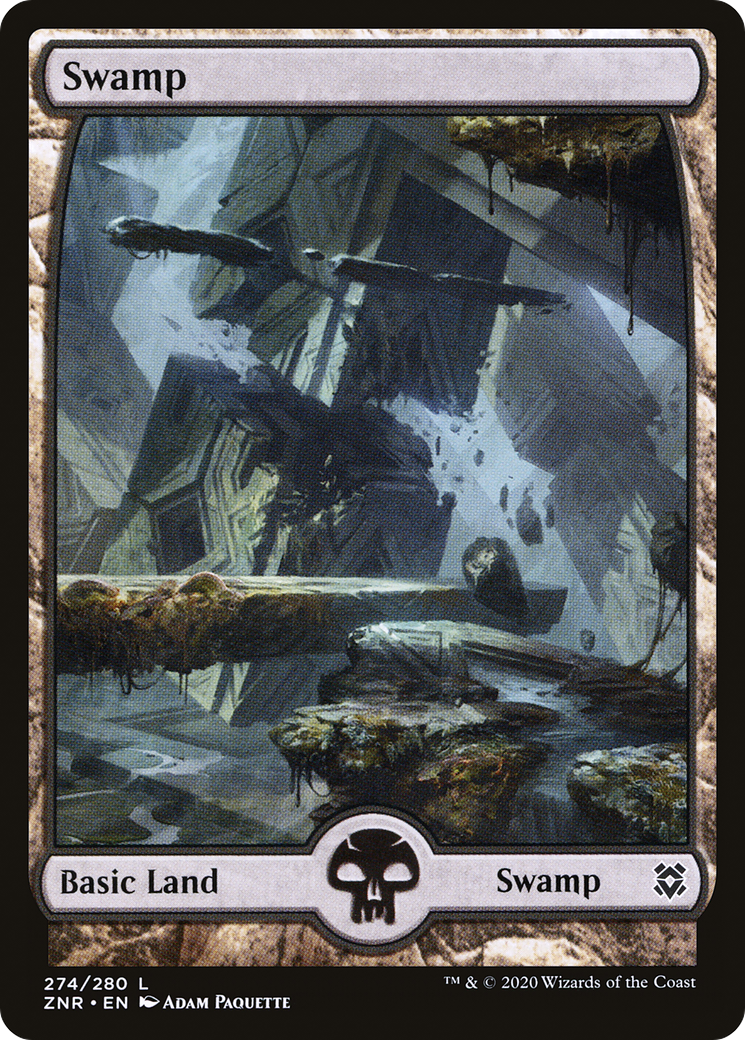 Full-Art Swamp #274 (ZNR)